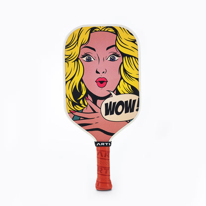 ARTI 16mm T700 Carbon Fiber Kristen & Kristy "WOW" Pickleball Paddle - USA Pickleball Approved