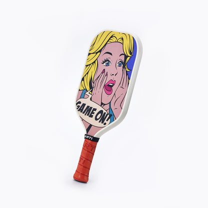 ARTI 16mm T700 Carbon Fiber Kristen & Kristy "GAME ON" Pickleball Paddle - USA Pickleball Approved