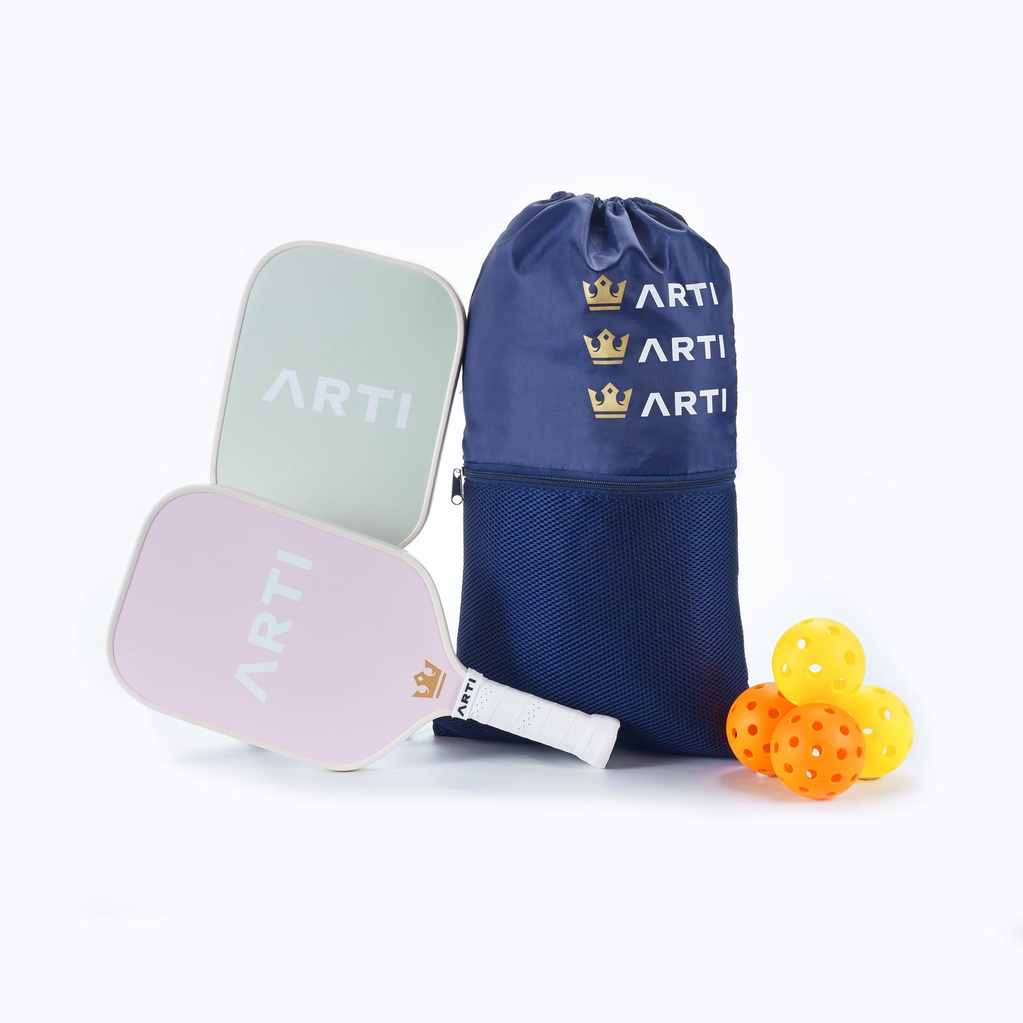 ARTI Fiberglass "Flowers" Pickleball Paddle Set - USA Pickleball Approved