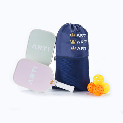 ARTI Fiberglass "Flowers" Pickleball Paddle Set - USA Pickleball Approved