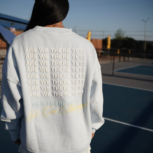 ARTI “Are We There Yet?” Crewneck — Baby Blue