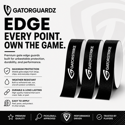Pickleball Paddle Edge Guard Tape — Chip & Scratch Protection (3-Pack)