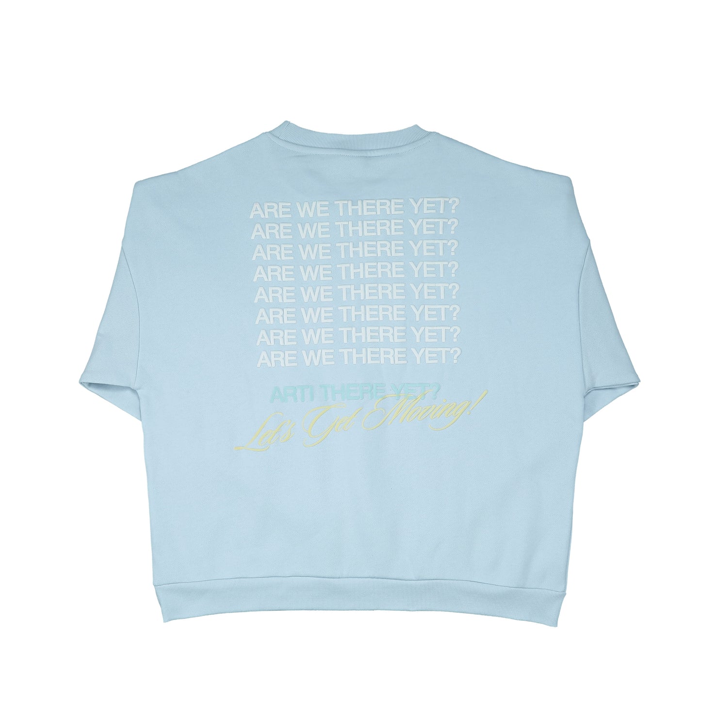 ARTI “Are We There Yet?” Crewneck — Baby Blue
