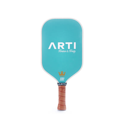 ARTI 16mm T700 Carbon Fiber Kristen & Kristy "IT'S PICKLE TIME" Pickleball Paddle - USA Pickleball Approved