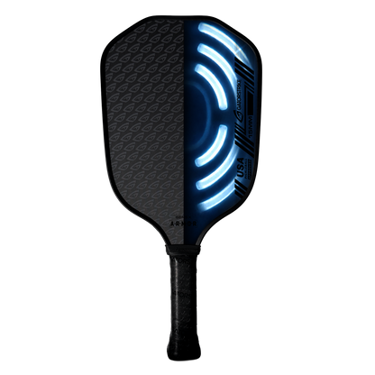 GatorStrike A.R.M.O.R Blackout — 15mm Raw Carbon Spin Pickleball Paddle