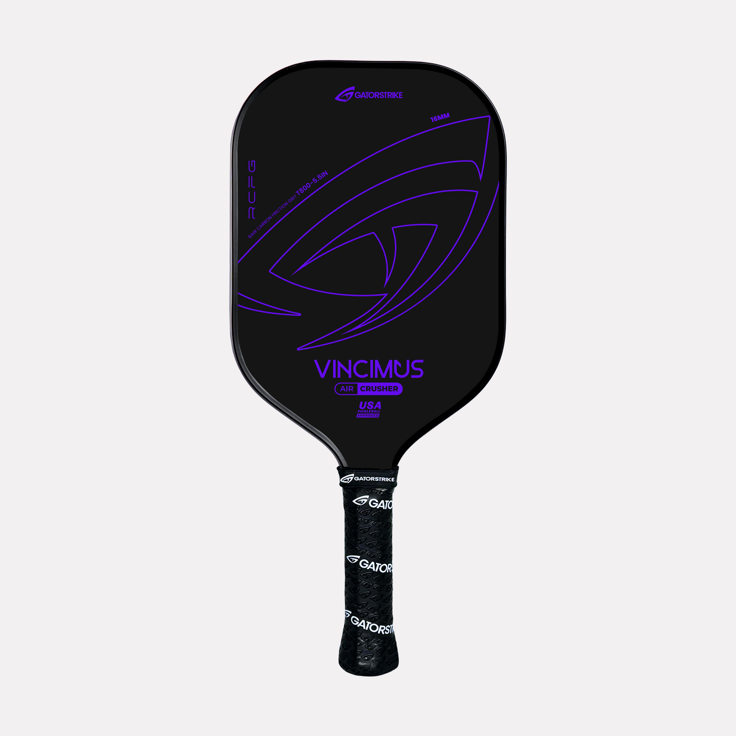 GatorStrike Vincimus Power — Raw Carbon Pickleball Paddle Under $150
