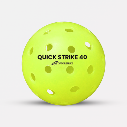 Quick Strike 40 Outdoor Pickleballs — Durable Long Lifetime Balls