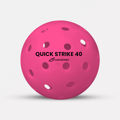 Quick Strike 40 Outdoor Pickleballs — Durable Long Lifetime Balls